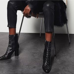 Zara Lace Up Heeled Boot